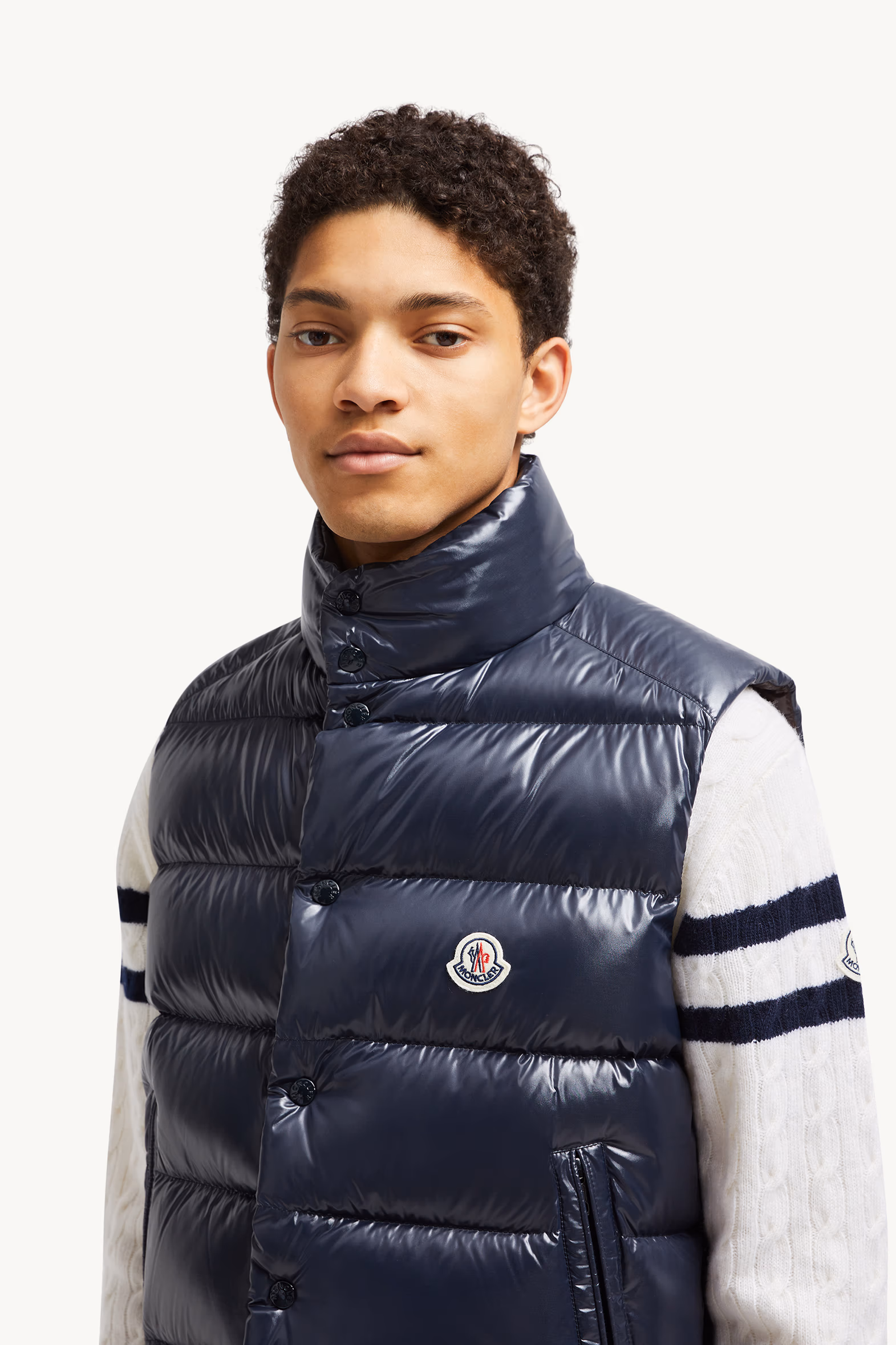 Tibb Down Vest Men Navy Blue Moncler 4